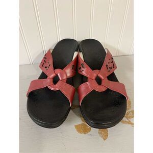 Red Wing shoes red leather sz 9D